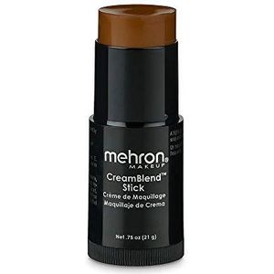Mehron Make-up CreamBlend Stick | Gezichtsbeschildering, lichaamsbeschildering en foundation make-up | Lichaamsverf stift (Dark 2)
