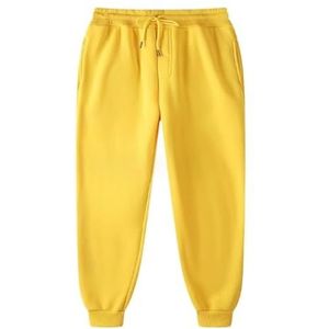 Performance Heren, Unisex Trainingsbroek Heren Soft Touch Loungewear Joggingbroek Joggers Jogbroek (Color : Yellow, Size : S)