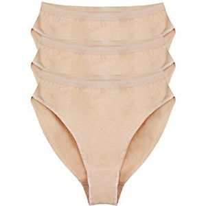 Bezioner Balletdansslips Panty-Dansondergoed, 3 Stuks, Beige voor Kinderen en Volwassenen, Beige Kinderen 140 cm