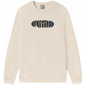 Puma Essentials+ Graphic Crew FL herentrui met capuchon, Merk: Puma - EAN: 4067983010033 - Maat: L