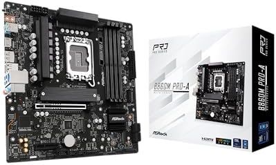 AsRock - B860M Pro-A - Moederbord - Zwart - DDR5 - mATX