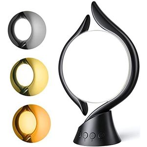 KICLBD Daglichtlamp, lichttherapielamp 10.000 Lux daglicht met 3 lichtkleuren, 4 timers, 5 instelbare lichtintensiteiten en geheugenfunctie, uv-vrije zonnelamp