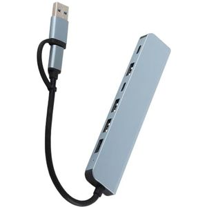 Type C Hub, Veel Gebruikt Compact Draagbaar 7-poorts USB C-dockingstation voor Pc-telefoon