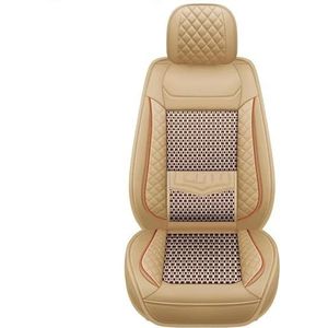 Lederen autostoelhoezen Voor Mercedes Voor Benz W212 Voor Vito Voor W163 W164 W245 W169 W204 Gla Gla W221 W176 Autostoel Cover Accessoires Waterproof Accessories (Color : Beige)