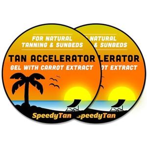 x2 Premium Tan Accelerator Cream - Voor zonnebankgebruik en natuurlijk bruinen - Natuurlijke bruiningsversneller met wortelbruiningsolie - in het VK gevestigd merk