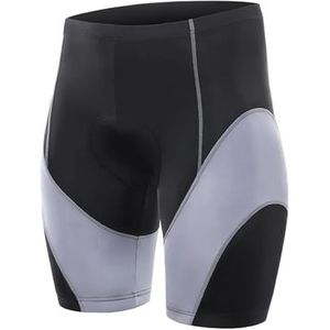 LNNXSZ Fietsen Bib Panty Mannen Fietsen Shorts 5D Gewatteerde Fietsen Rijbroek Shockproof MTB Bike Shorts Fietsen Cycle Wear Panty, 565-grijs, M