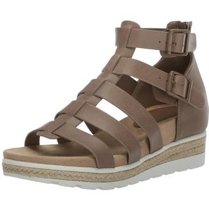 Easy Street Dames Simone Wedge Sandaal, Taupe, 4.5 UK, Taupe, 4.5 UK X-Wide