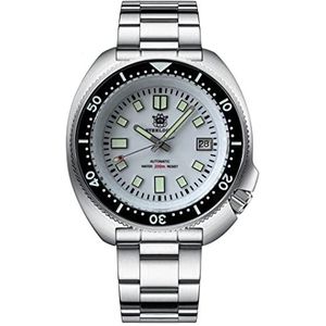 STEELDIVE SD1970 Abalone Klassieke Duik Horloge Lichtgevende NH35 Beweging 200 M Waterdichte Mechanische Horloge voor Mannen, Kleur 2