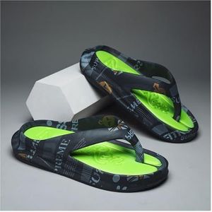 Herenschoenen Comfortabele slippers met dikke zolen Antislip vrijetijdsschoenen Lichtgewicht slijtvaste strandschoenen Ademende tuinschoenen (Kleur : Black, Size : 41-42)