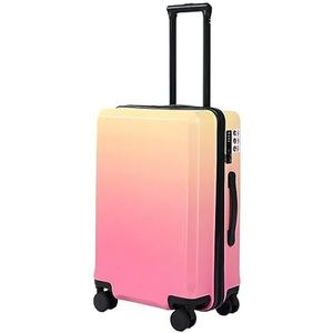 Koffer Bagage Koffers Tsa Cijferslot Met Universele Wielen Gradient Bagage California Style Reiskoffer (Color : B, Size : 20 in)