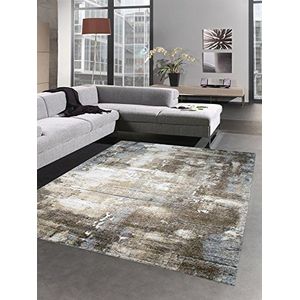 CARPETIA Designer tapijt woonkamertapijt laagpolig steenlook bruin beige grijs afmeting 200 x 290 cm