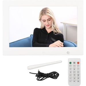 Digitale Fotolijst Bewegingssensor Fotolijst Afbeeldingsvoorbeeld Afstandsbediening 100-240V Diavoorstelling Afspelen Met Klok Multifunctioneel