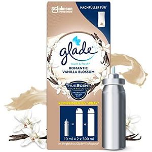 Glade Touch & Fresh (Brise One Touch) navulling, luchtverfrisser minispray, Romantic Vanilla Blossom, per stuk verpakt (10 ml)