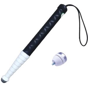 Witte stok, Telescopische blindenstok van titaniumlegering, wandelstok, kruk for buiten, krukgeleiderstang, krukrolkop(128)