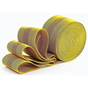 Elastische banden voor naaien, 2/5M 43/50/70mm Breedte Naaien Elastiekjes for Sofa Kussen Decor Lint Tape Singels Kleding Hoge Elastiek Band DIY Accessoire-Groen-43mm,5Meter (Color : Yellow70mm, Siz