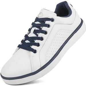 Hiuzylqx Waterdichte golfschoenen voor heren Lichtgewicht antislip spikeloze outdoor golftrainingssneakers Comfortabel,White a,39 EU