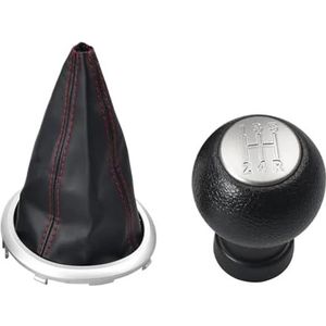 5-versnellingsbak Pookknop Pookhendel Bus Stofkap Voor Suzuki Voor Swift 2005-2010 S-Cross SX4 ALTO Auto Versnellingspookknop(T-Dumb-Red-line)