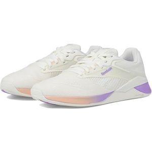 Reebok Nano X4 Sneakers voor dames, Krijt Gewassen Klei Digitaal Paars, 44 EU