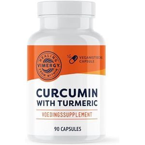 Vimergy Curcumine met Kurkuma Capsule, 30 Doseringen – Met Vloeistof Gevulde Capsule – Vloeibare Curcumine en Kurkuma Capsules – Non-GMO en Glutenvrij, 90 Capsules