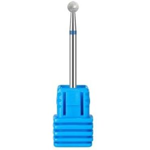 Natury Nails Diamantfrees voor nagelfrezen, rond, 4 mm, voor nagelfrezen, Russische manicure, pedicure, semi-permanente nagellak, nagelriem, acrylnagels en gel, gemiddelde korrel