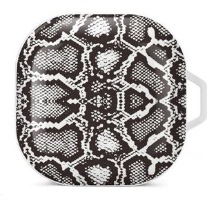 Snake Python Earbuds Case Compatibel met Samsung Hard Shell Beschermhoes Wit-Stijl