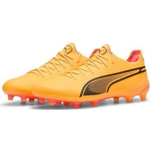 PUMA Unisex King Ultimate Fg/Ag Track Schoen, Oranje Zwart, 45 EU