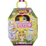 Simba 105953575 Pamper Petz Tiger, met drink- en vochtfunctie, speelgoedtijger voor kinderen vanaf 3 jaar, tijger om mee te spelen, met verrassing en magische poot