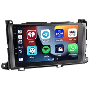 Android autoradio voor Toyota Sienna 2011-2014, 9 inch touchscreen autoradio Autoaccessoires met GPS Bluetooth FM RDS HiFi WiFi(F1 1+32G)