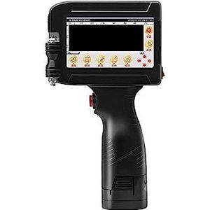 Handheld inkjetprinter, Slimme handheld inkjetprinter, kleine automatische codeermachine, labelverpakkingstas QR-code streepjescode-identificatieprinter voor tekst/barcode/logo/QRCode/teller(Blue cart