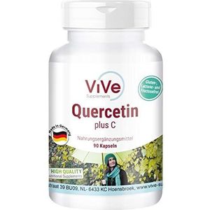 Quercetine met Vitamine C - 90 Capsules - HOGE DOSIS - VEGAN - Gemaakt in Duitsland