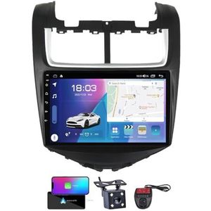 Android 13 GPS-Autoradio voor Chevrolet AVEO 2014-2017 9 inch Touchscreen met Bluetooth 5.0/SWC/FM RDS DAB+ Radio/Carplay Android Auto/DSP Video Stereo Speler + DVR Achtercamera(NF-6)