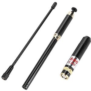 TengKo BNC stekker dual-band VHF/UHF 144/430MHz telescopische reserveantenne intrekbare dual purpose antenne 33,5 '' voor Icom IC-V8 IC-V80 IC-V82 voor Kenwood TK300 TK310 TK320 Walkie Talkie Ham