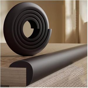 Soft Rubber Foam Padding Corner Guard L-vormige zelfklevende schuimrandbeschermerstrips, veelkleurig, meerdere maten(Brown,2m/6.56ft)