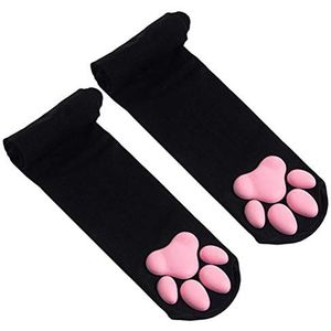 Dij Hoge Sokken Cute Cat Paw Pad Sokken Dij Hoge Sokken voor Dames Kitten Stocking