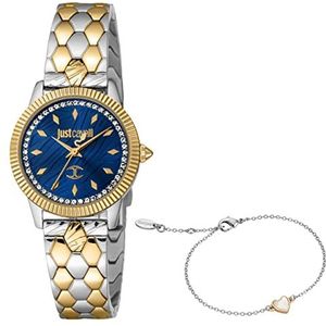Just Cavalli dames horloge - JC1L258M0095, Blauw, Modern