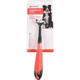 Flamingo Pet Products - Tandenborstel Kerber Soft Grip zwart rood 20 cm voor honden