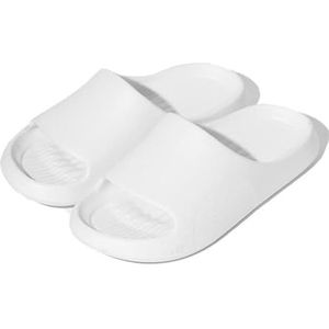 Dames sandaal Slippers Vrouwelijke Zomer Zachte Bodem Badkamer Indoor Home Home Dikke Bodem Paar Ouder-kind Sandalen Outdoor Vrouwen schoenen(White,44-45)
