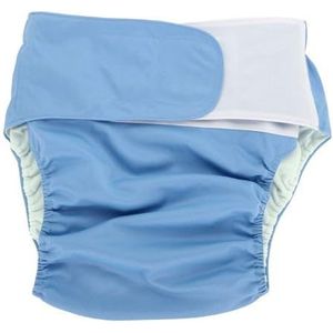 Luiers voor volwassenen, groot, verstelbaar, wasbaar, herbruikbaar, wasbare luiers voor volwassenen (kleur: blauw)