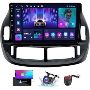 Android 13 2 Din Car Stereo voor Toyota Estima ACR30 2000-2005 met 9 inch Touchscreen Media Player met Carplay Android Auto Bluetooth 4G WiFi GPS FM/RDS SWC + achtercamera(NF-1)