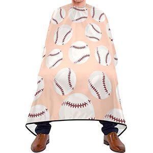 Haarknipschort 140x168 cm, honkbal print haarstyling cape waterdichte salon kapper cape duurzame kappersschort, voor salon, volwassenen, verven styling