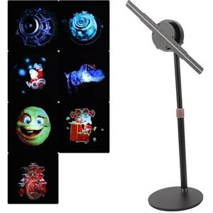 Hologram-ventilator, 11 inch 3D holografische ventilator HD 256 LED ondersteuning WiFi APP hologram projectorventilator voor
