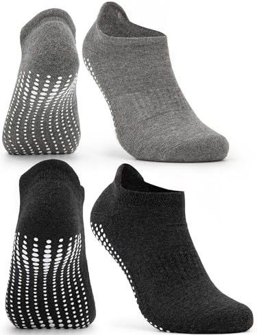 Occulto - Mady - Yoga Sokken - Zwart-Grijs - Pak van 2 paar - Maat 39-42