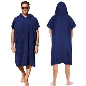 Kato Tirrinia Beach Surf poncho met zak, waterabsorberend neopreenpak, wikkeltafel, hoodie, handdoek, poncho, badjas voor surfen, zwemmen, baden voor volwassenen, mannen, vrouwen, zanddicht