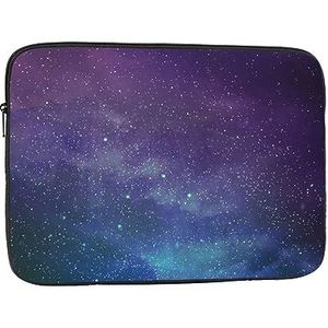 Universum met sterren nevel laptop sleeve tas voor vrouwen, schokbestendige beschermende laptophoes 10-17 inch, lichtgewicht computer cover tas, ipad case