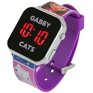 Kinderen LED Polshorloge Digitale Display Horloges Jongens Meisjes Wandelen Buitensporten Lichtgewicht Kalender Datum Siliconen Band Band Quartz Horloge voor Junior Tieners | 18cm, Gabby's Dollhouse