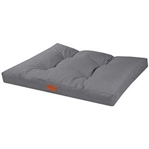 BedDog® BENNY hondenbed - comfortabel dik kussen voor honden en katten Oxford-stof, hondensofa, hondenmat hondenmatras pillow, grijs L 76x50x10cm