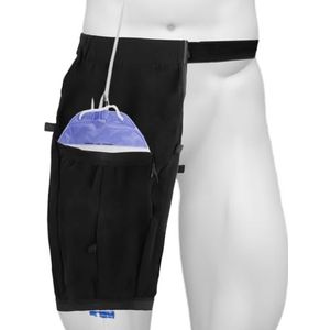 Katheter-beenzakhouder, katheter-beenzakhouder met riem, urine-beenzakhouder, afdekking, katheter-mouwen, katheter-afvoerzakhouder voor incontinentie, urinezakhouder, (L)