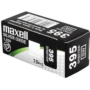 MAXELL Knoopcel zilveroxide 395 / SR927SW (verpakking van 10 batterijen)