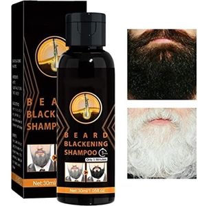Shampoo Zwart Haar - Baardshampoo En Conditioner - Multiflorum Black Hair Dye Shampoo voor grijze, semi-permanente haarkleurshampoo voor mannen Lecerrot