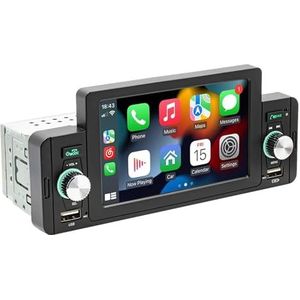 1 Din 5 inch IPS-scherm autoradio bedraad of draadloos carplay Andraoid(M160W)